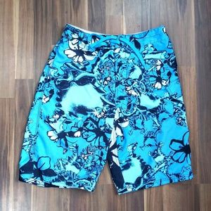 Oakley Blue, Blk, Wht Swim Board shorts mens sz 30